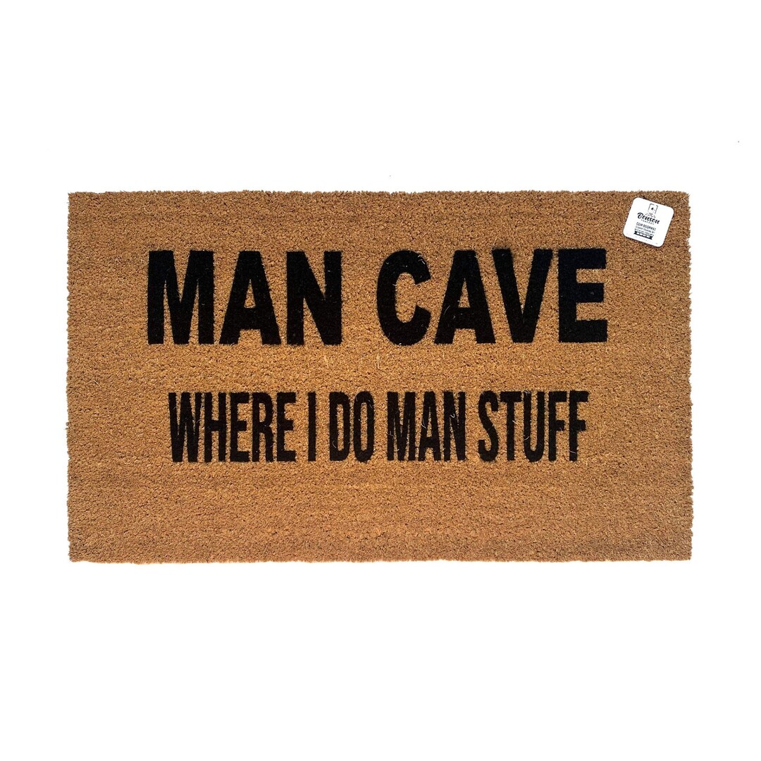 Man Cave Doormat Man Stuff Bachelor Pad Gift for Guy Etsy