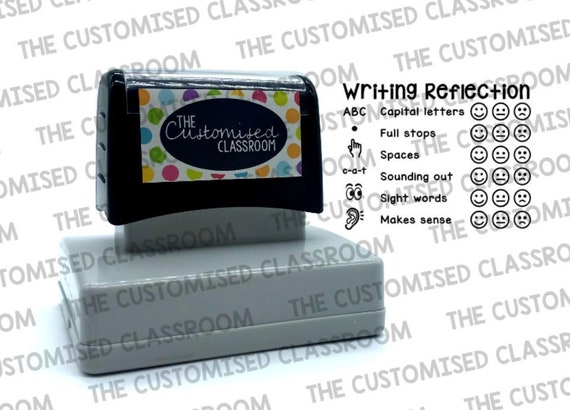 Feedback Personalised Teacher Stamps 5 star reflection stamp
