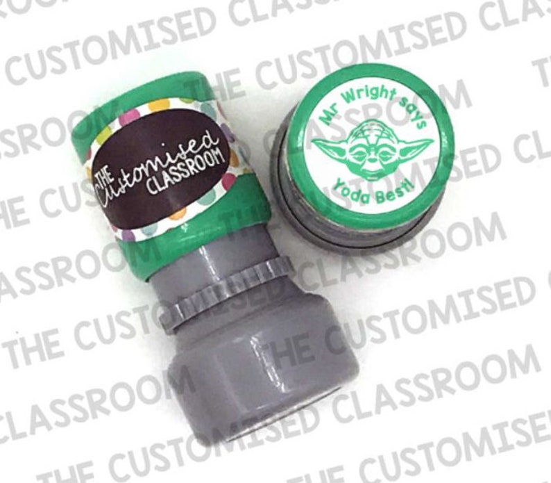 Personalised Teacher Stamp Yoda Best Stamp Etsy Australia