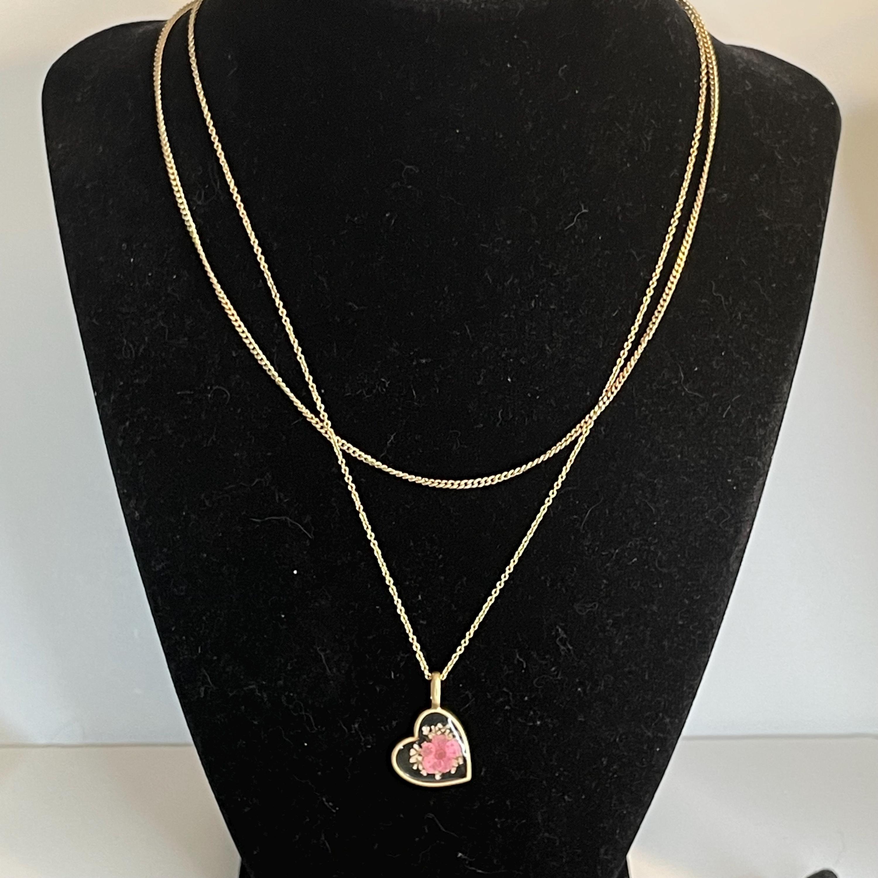 ネックレス・ペンダント ROMANTINUER SN54 NECKLACE HEART STRING Roman's Gold and Cubic Zirconia Open Heart Necklace, CZ