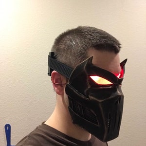 Red Hood Face Mask TEMPLATE - Etsy