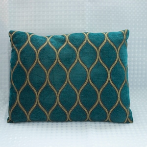 Turquoise Blue Moroccan Style Pillow 12&quot; x 16&quot;