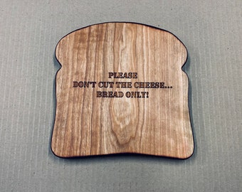 8”x 8” x 3/4” Bread Shaped Cutting Board