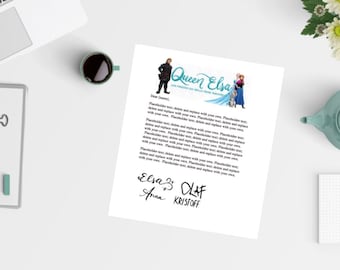 Frozen letter template