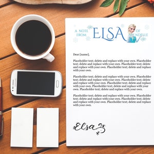Plantilla de carta de Elsa