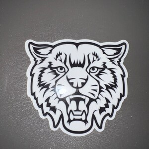 Sticker - 3” black wildcat