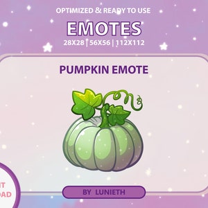 Pumpkin Emote | Cute Twitch Emote Design | Twitch Discord Youtube | Channel Points