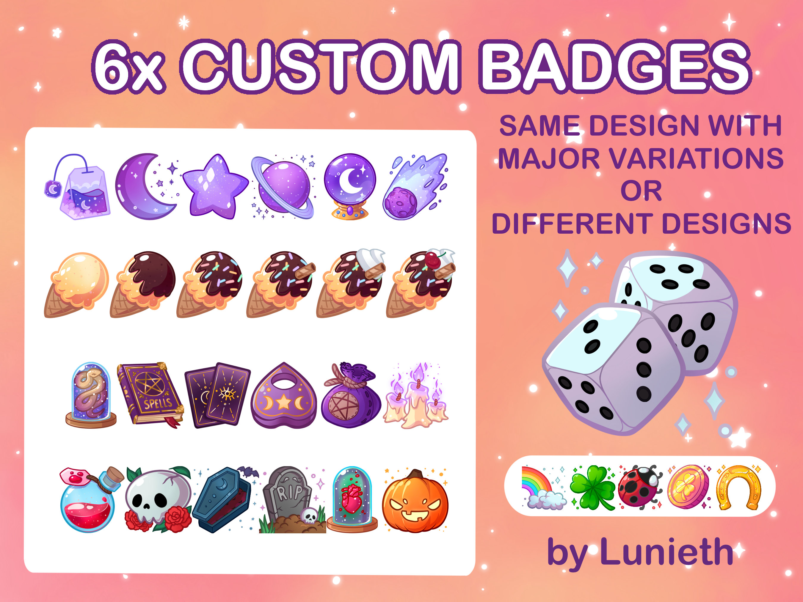 Draw sub badges , bit badges , emotes for twitch , discord emoji ,   by Pro_graphics_99