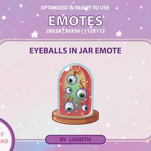 Eyes Emote | Cute Twitch Emote Design | Twitch Discord Youtube | Channel Points