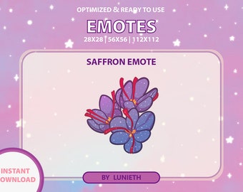 Saffron Emote | Cute Twitch Emote Design | Twitch Discord Youtube | Channel Points
