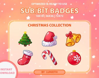 Insignias de Navidad / Subinsignias / Insignias de bits / Insignias de Twitch /