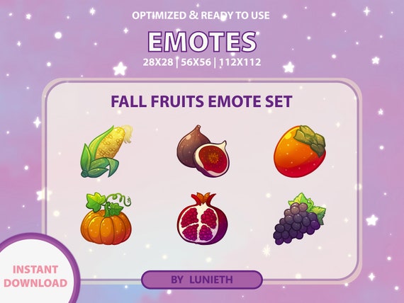 Fall Emote Set Cute Twitch Emote Design Twitch Discord - Etsy Australia