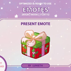 Christmas Present Emote | Twitch Emote | Youtube Twitch Discord | Channel Points