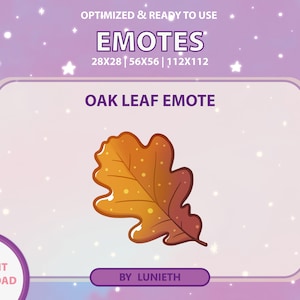 Eklöv-emote | Söt Twitch-emotedesign | Twitch Discord Youtube | Kanalpoäng