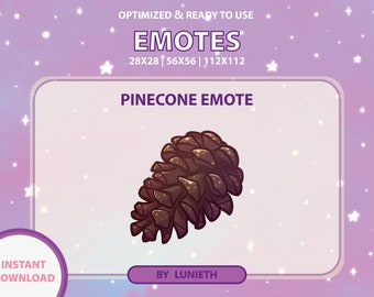 Pinecone Emote | Cute Twitch Emote Design | Twitch Discord Youtube | Channel Points