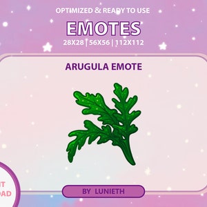 Rucola Emote | Süßes Twitch Emote Design | Twitch Discord Youtube | Kanalpunkte
