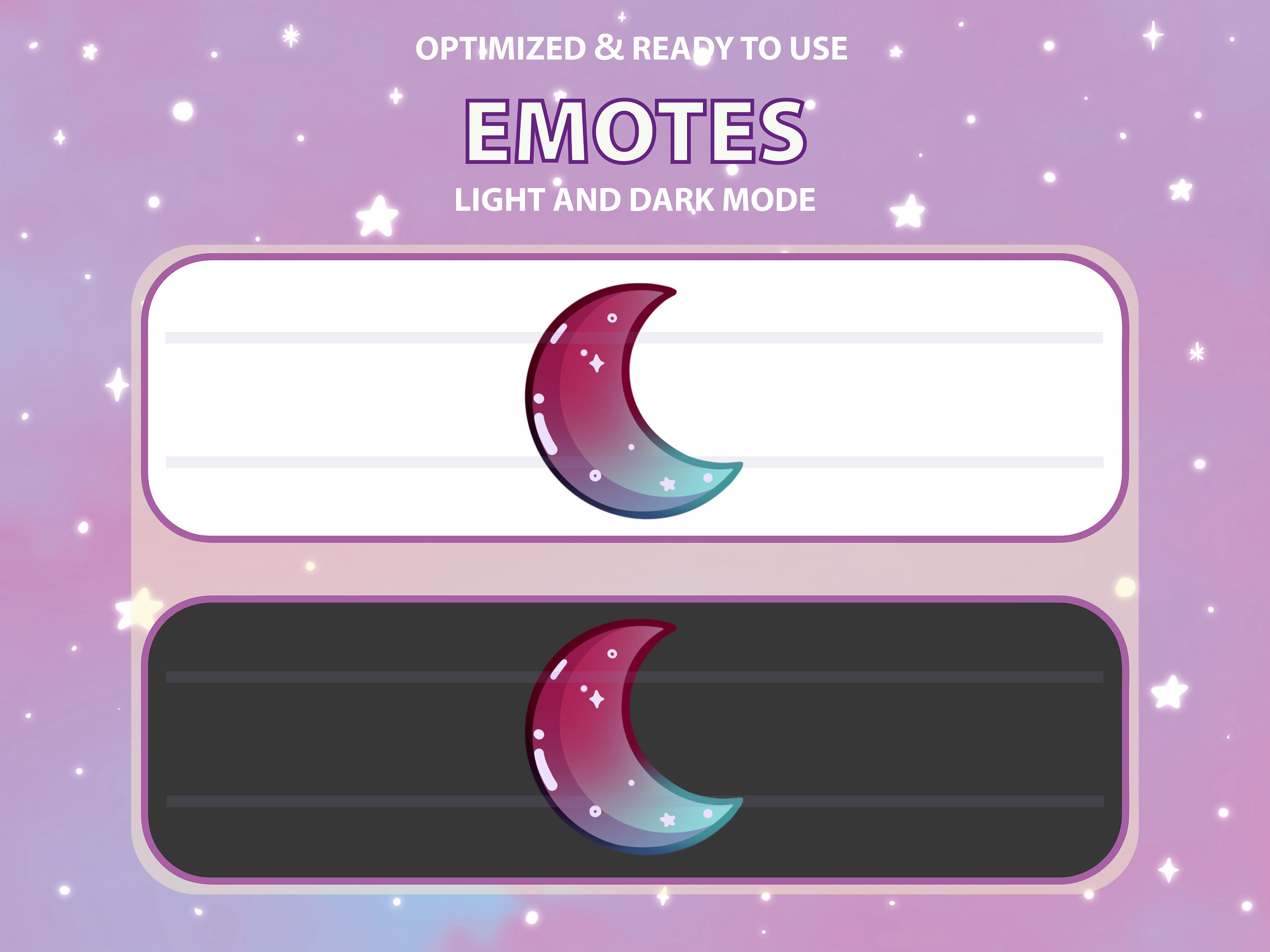 Dark Moon Emote Cute Twitch Emote Design Twitch Discord - Etsy Finland