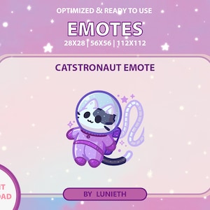 Gesto de astronauta morado, Bonito diseño de gesto de Twitch, Youtube de Discord de Twitch, Puntos de canal