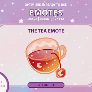 Taza de té naranja cósmica, Bonito diseño de gesto de Twitch, Youtube de Discord de Twitch, Puntos de canal
