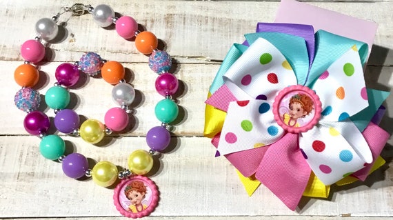 Fancy Nancy Hairbow Fancy Nancy Necklace Fancy Nancy Party Dress Up Etsy