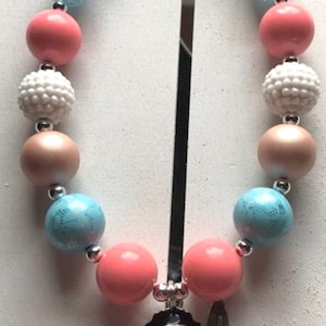 Moana necklace, Moana Bracelet, Chunky Bubblegum Necklace. Moana Birthday Party Gift