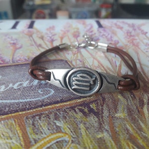 Virgo zodiac bracelet,The Virgin sign horoscope,Unisex gift,astrology,Ruling Planet Mercury,Charm gift,Virgo horoscope jewelry,adjustable