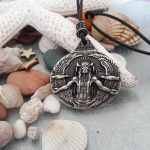 Indianer Häuptling mit Stierkopf Leder Halskette, Häuptling Magie Anhänger, Native Americans Schmuck, Charm Geschenk, unisex Geschenk