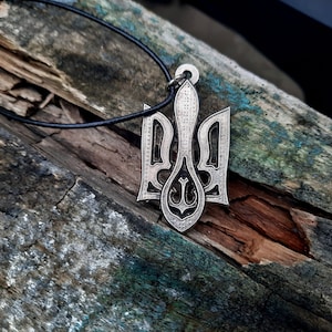 Ukrainian Coat of Arms symbol necklace,tryzub Ukrainian emblem,Trident pendant sign,Neptune trident,Stop the war,Ukraine symbol jewelery