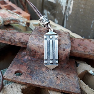 Atlantis Luxor Egyptian symbol necklace,magical geometric protection amulet,Egypt Atlantean Ring jewelry,atlantean bar,Luxor bar