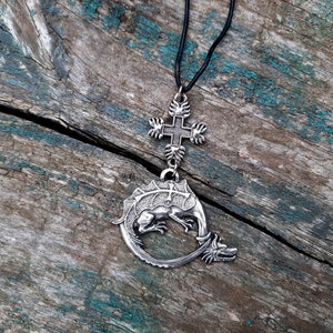 Order of Dragon necklace,Despot Stefan Lazarevic and Vlad Dracula symbol pendant,Sigismund order of Dragon,Societas Draconistarum,Sigismund