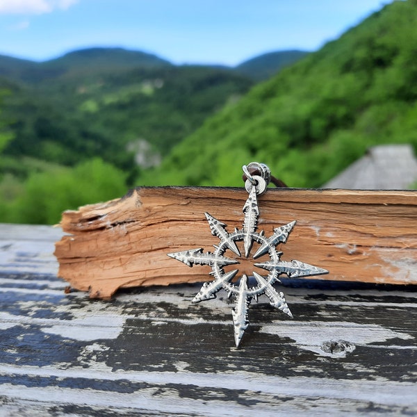 Chaotic Star necklace,Chaos star jewelry,Arrows of Chaos,Chaosphere,symbol of Eight,sigil of chaos,symbol of Chaos Magic,energy sign