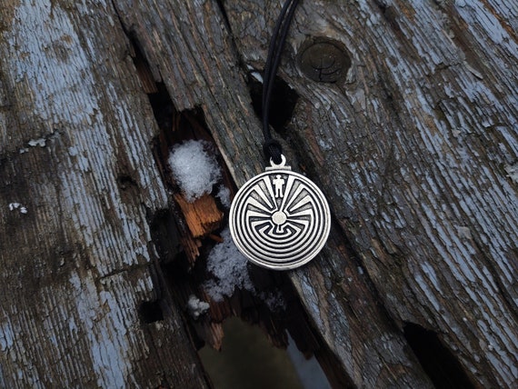 Protection Sign,labyrinth,lucky Man Maze Leather Pendant,native - Symbol Iʼithi Maze Etsy in Jewelry,iʼitoi Necklace,indian or American the Life of