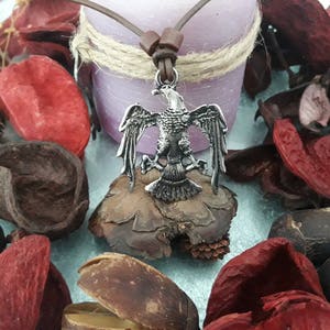 AQUILA Roman Eagle leather necklace,Ancient Legionary Legions Centurion Rome,Aquila jewelry,eagle wings pendant,freedom symbol,unisex gift