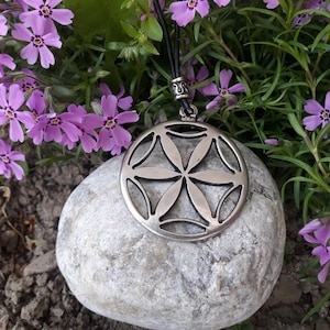 Perun God symbol Perunika wheel of Perun leather necklace,God of thunder and lightning,Slavic mythology,Flower of Aphrodite leather necklace