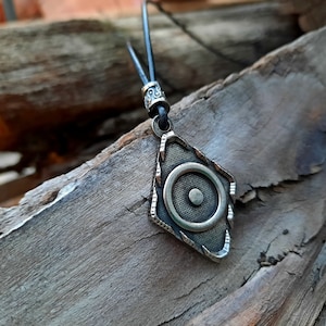 Sun Glyph leather necklace,Glyph of the Sun jewelry,Astrology symbol,Zodiac,Planet glyph,planetary Alchemical Symbol,power amulet,astronomy
