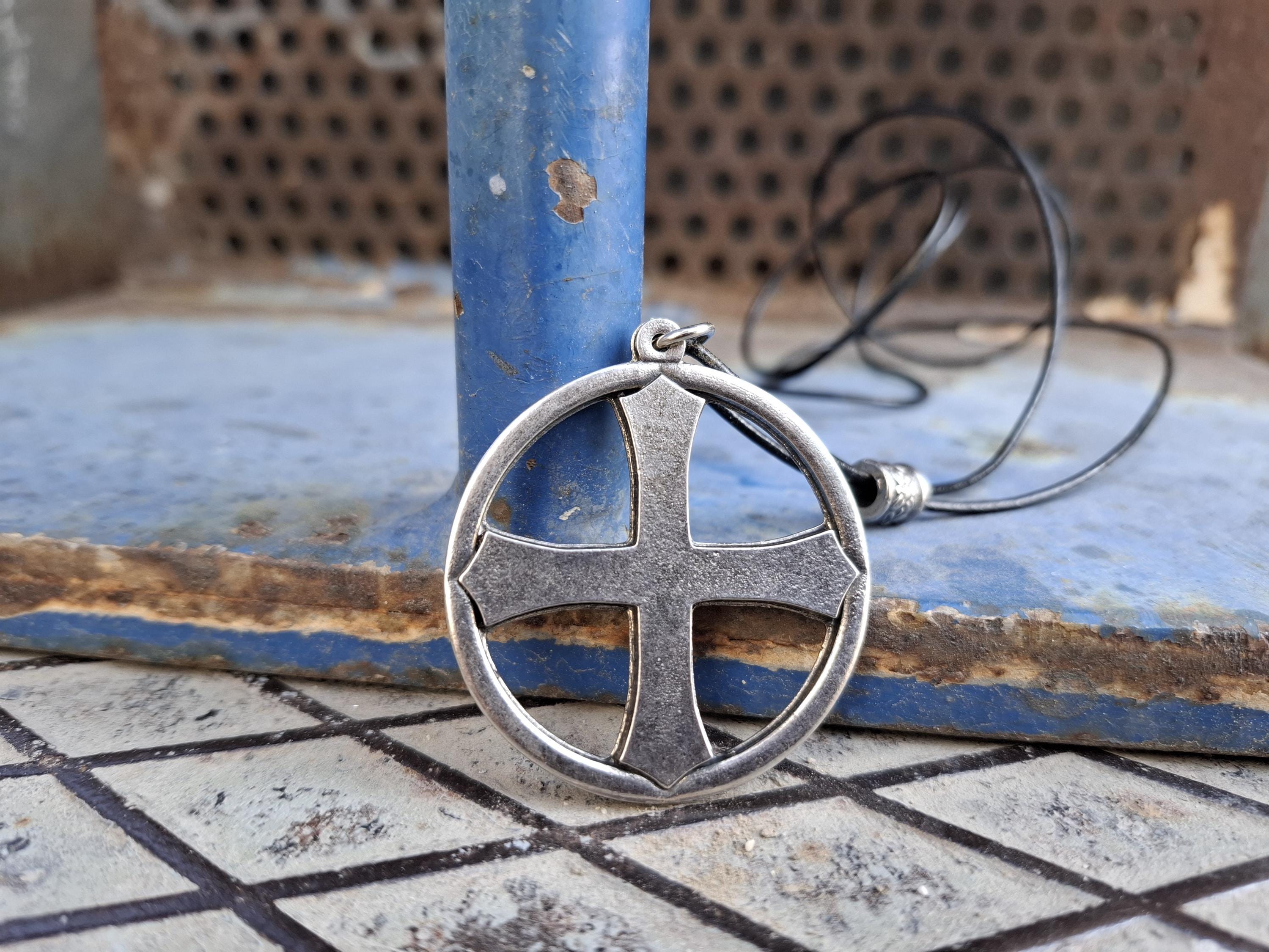 The Cross of the Holy Grail Pendant,unique Holy Grail Cross,jesus 