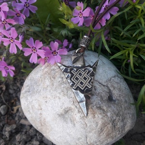 Gungnir Odin Spear necklace,Norse Asatru Gods,Pagan Esoteric jewelry,Odins magical spear pendant,Viking spear,Arrowhead Gungnir