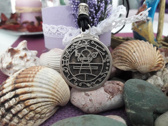 Seal Of Solomon Love Talisman Pendant - Hermetic Kabbalah Amulet In Pewter 3 thumbnail image