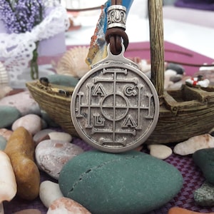 AGLA talisman leather necklace,magic amulet,symbol protective, extremely potent magical talisman since medieval times,lucky jewelry,pendant