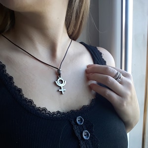 Pluto&#39;s astrological symbol necklace,Pluto glyph jewelry,planetary glyph,astronomical symbol,zodiac,horoscope,Omnipotent,alchemical Pluto