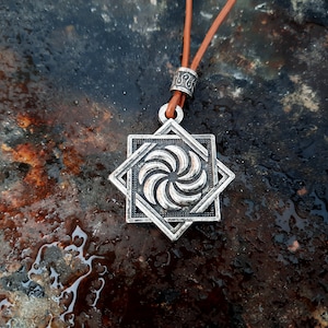 Armenian Kerkhach Eternity symbol necklace,Armenian eternity sign pendant, Arevakhach Sun cross jewelry,Wheel of eternity,ancient  symbol.