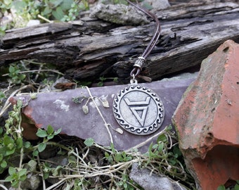 Veles Slavic God symbol necklace,God of land,water,Volos God sign jewelry,Slavic mythology,Veles head amulet,rodnovers necklace,amulet gift