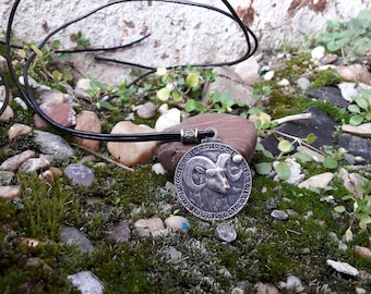 Aries zodiac sign necklace,The RAM Horoscope jewelry,astrological sign,planetary glyph,mars glyph,astrology symbol,birthday gift,unisex gift