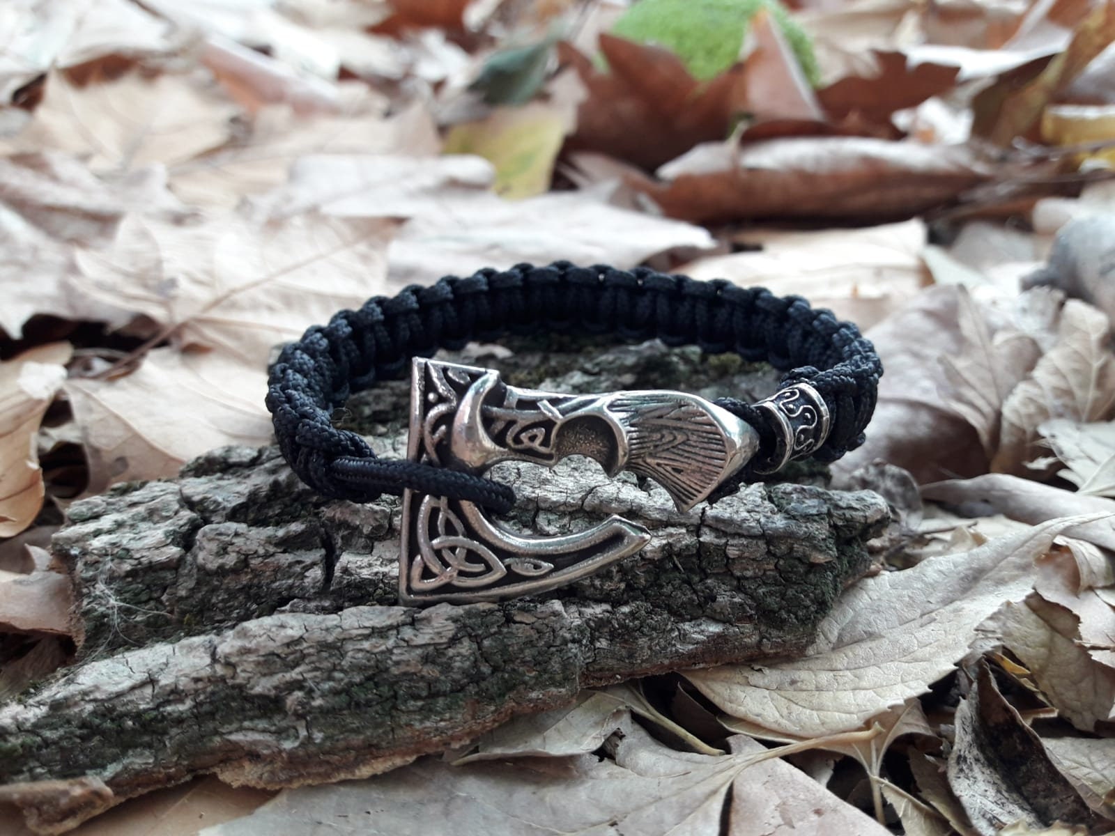 Norse Runes Vikings Ax bracelet Men Viking Bracelet Stainless Steel Hatchet  Pendant Valknut Amulet Scandinavian Jewelry