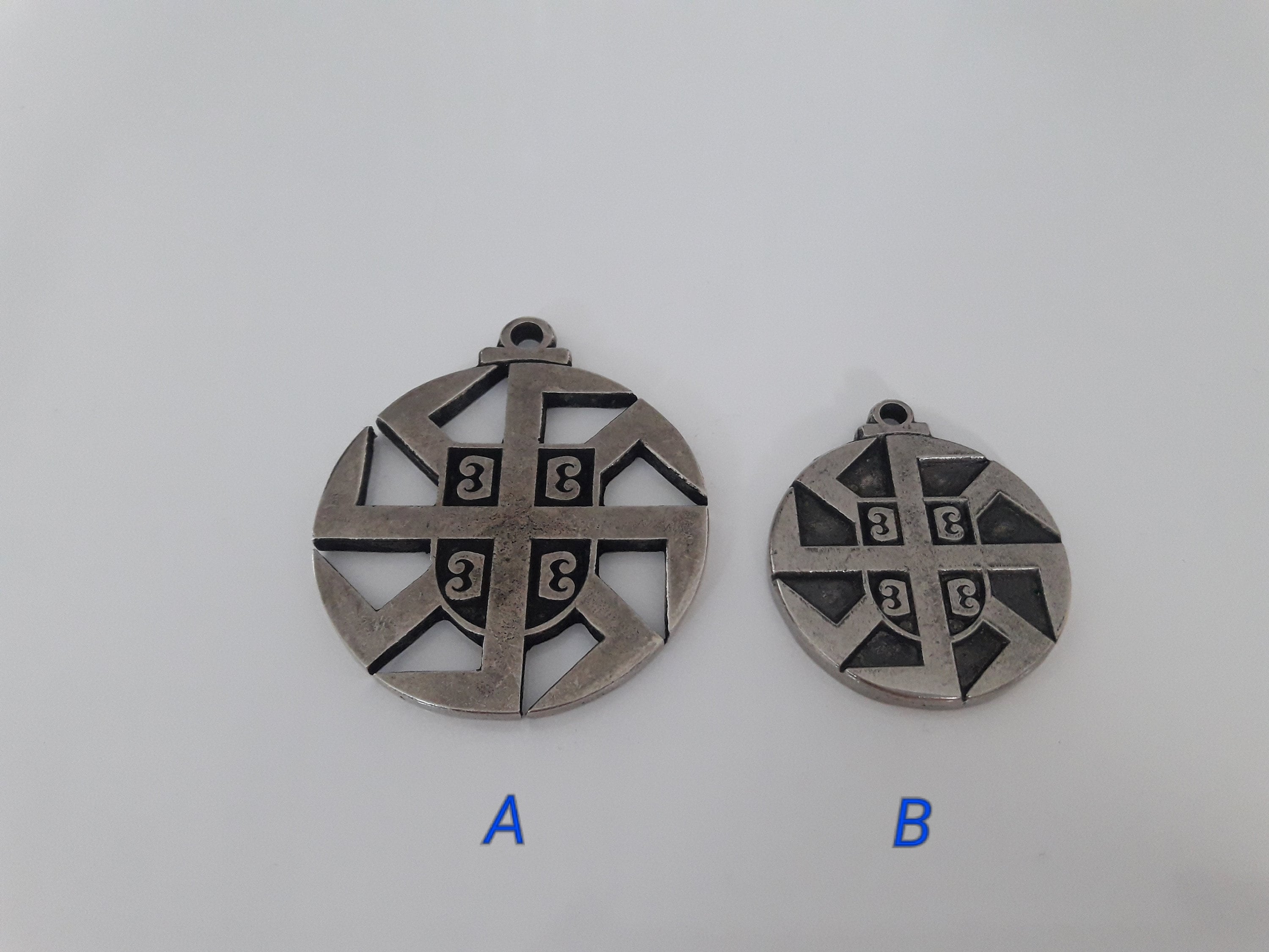Kolovrat with national emblem leather necklacekolovrat | Etsy