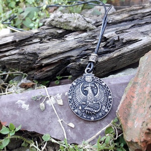 Scorpio horoscope sign witn phoenix bird necklace,Scorpion zodiac jewelry,astrology sign,planetary glyph,ruler planet Pluto,birthday gift