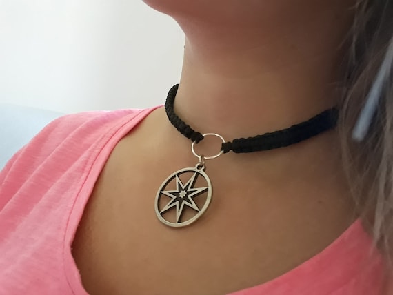 Heptagram,septagram Necklace,7-pointed Star,pagan Magic