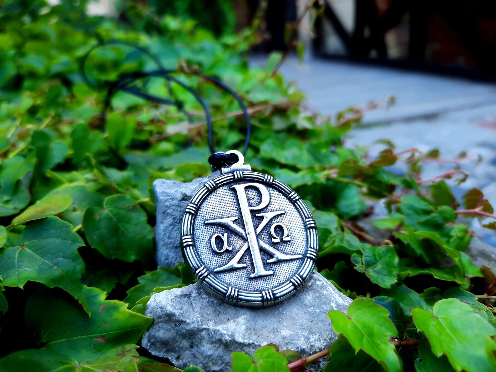 Xp Sign Jesus Monogram of Jesus Christ Symbol Necklace,labarum,xp Chi Rho Jewelry ...