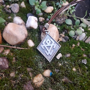 Chernobog slavic god symbol necklace,Chernevog sign pendant,slavic mythology,pagan jewelry, Chornoboh black deity Slavic Black God,sigil