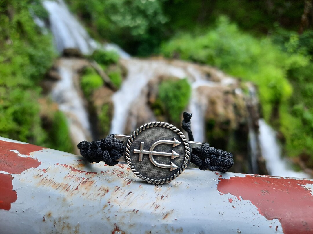 Neptune Rope Neptune Planetary Glyph Rope Knitted Bracelet,astrology Symbol,zodiac ...